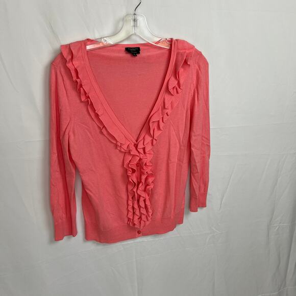 Talbots Bundle Button Down Ruffle Front Cardigan Sweaters S - Picture 4 of 11